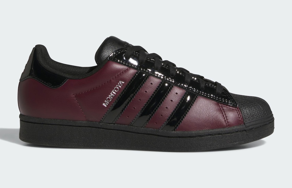 Marcos Montoya’s First adidas Superstar ADV Colorway Keeps It Clean In Maroon