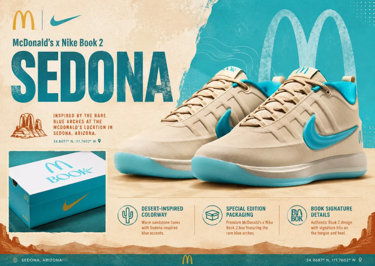 Devin Booker x McDonald's x Nike cho ra đời đôi giày mang đậm dấu ấn Arizona