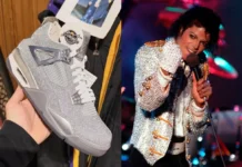 Michael Jackson’s Air Jordan 4 “Glitter Glove” Sample Surfaces