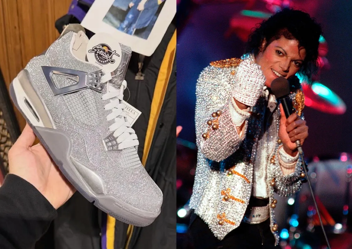 Michael Jackson’s Air Jordan 4 “Glitter Glove” Sample Surfaces