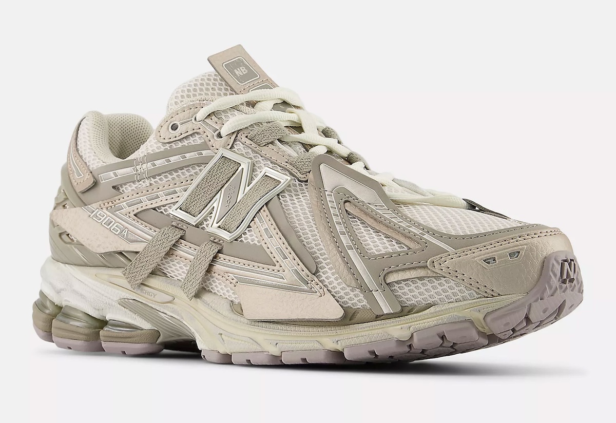 New Balance 1906A “Arid Stone” Blends Cream Mesh With Rugged Overlays