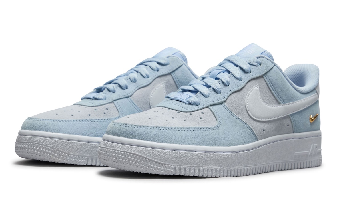 Nike Air Force 1 Low “Hydrogen Blue” Takes The Suede Route