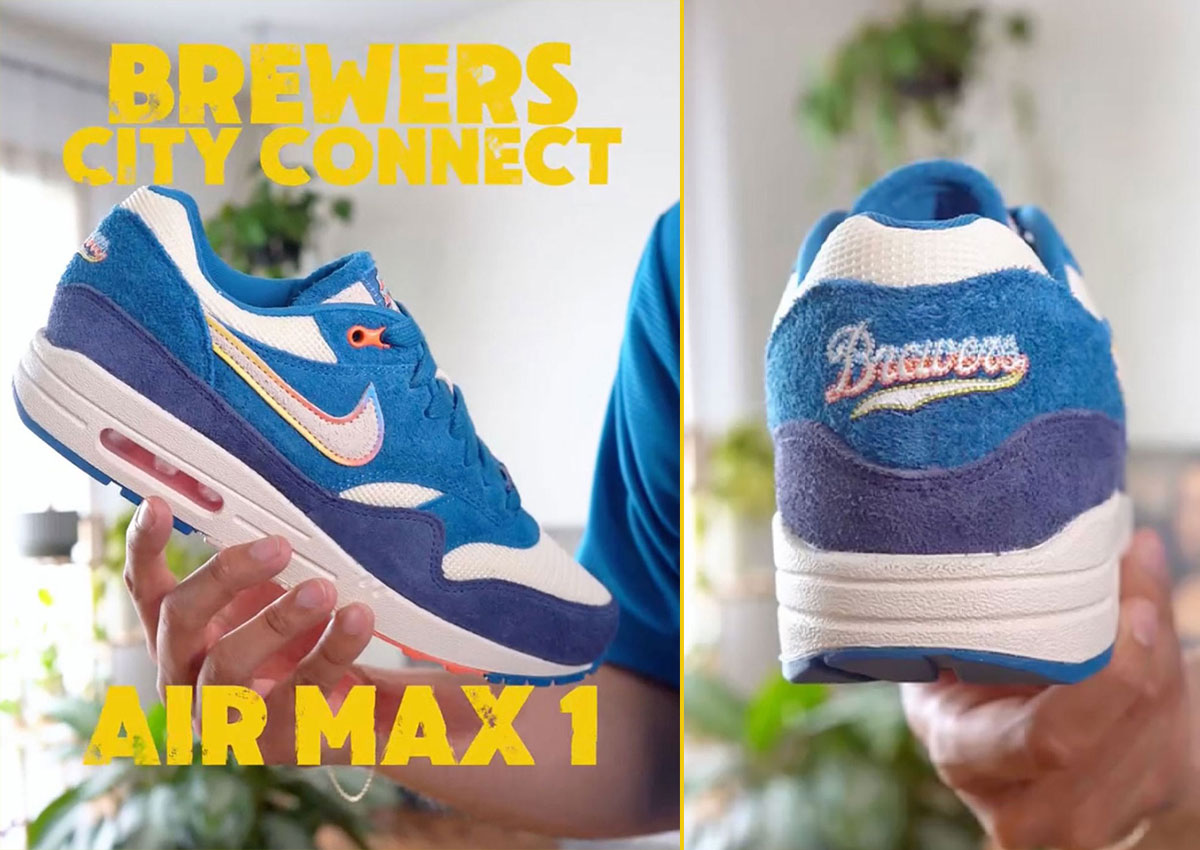 Milwaukee Brewers Get Their Own Nike Air Max 1 For MLB City Connect Series