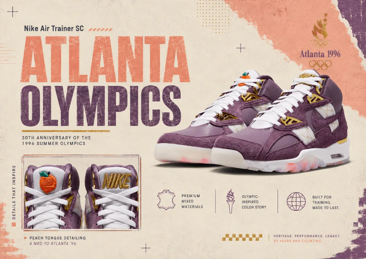 Nike Air Trainer SC “Atlanta Olympics” Returns For 30th Anniversary