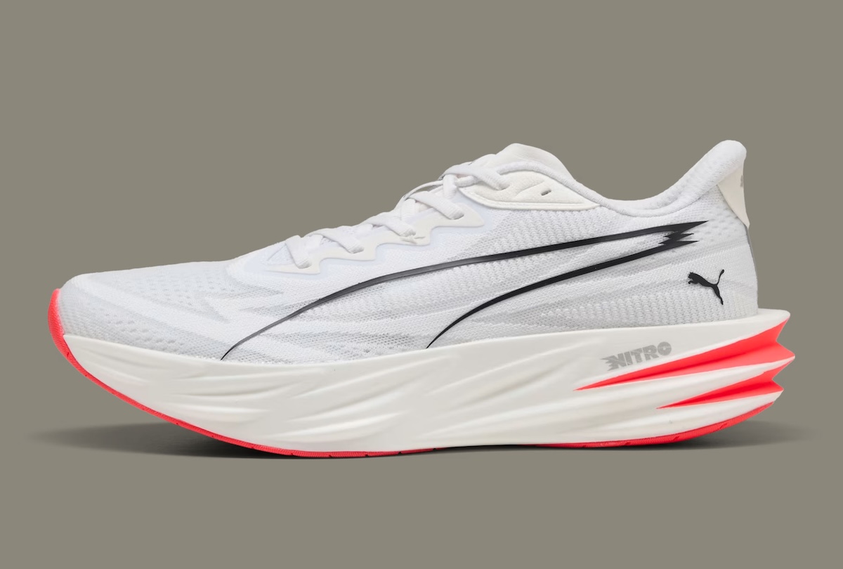 PUMA Deviate Pure Nitro “White/Red” Goes Lighter Without The PWRPLATE