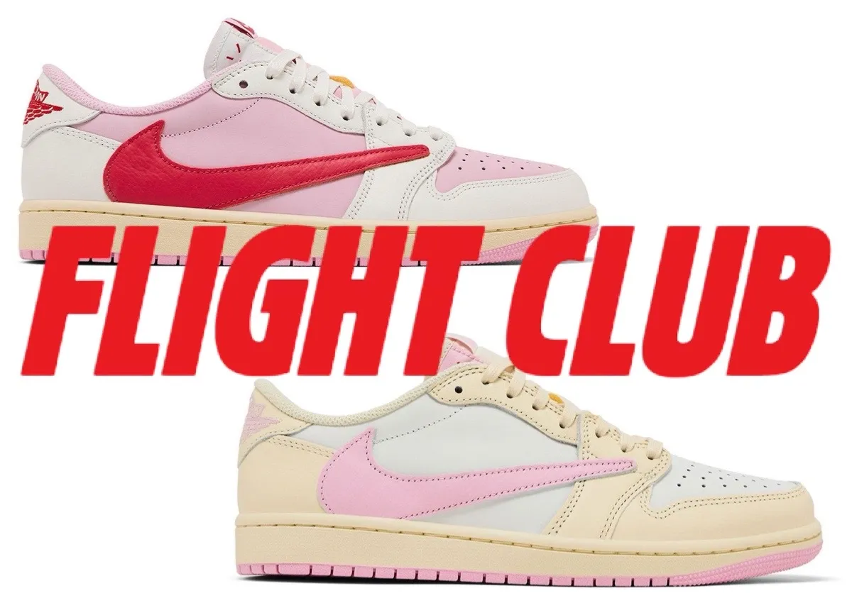 Flight Club Releasing The Travis Scott Air Jordan 1 Low “Pink Pack” For Retail