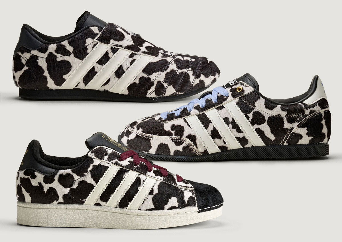adidas Originals “Cow Print” Pack Adds Animal Print To Three Classics
