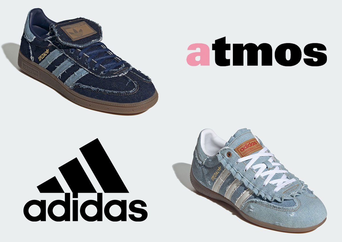 atmos Pink x adidas Handball Spezial Denim Pack Releases June 12th