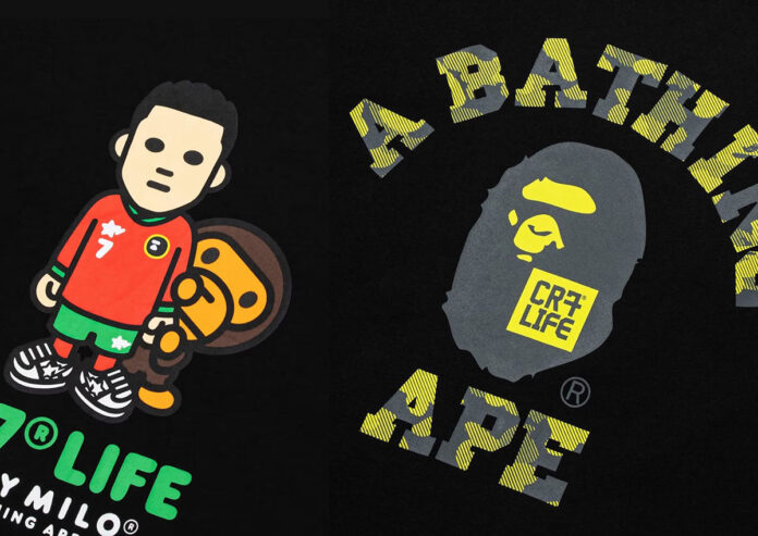 Cristiano Ronaldo’s CR7 LIFE Teams With BAPE For Baby Milo T-Shirts