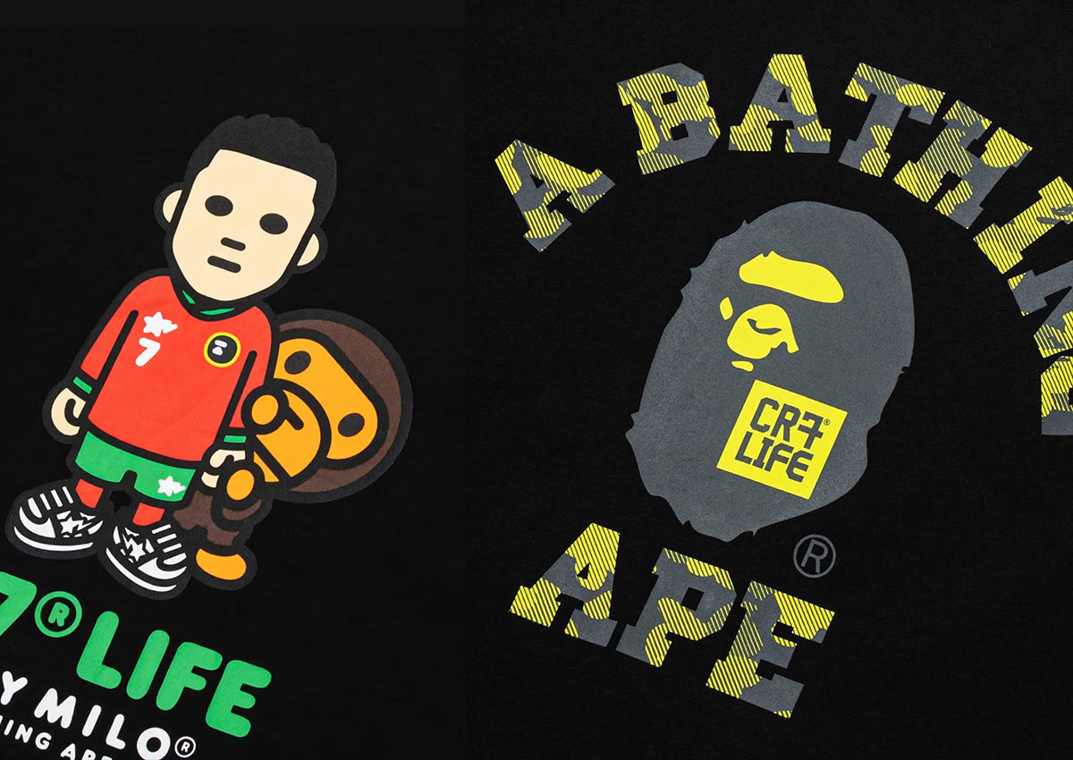 Cristiano Ronaldo’s CR7 LIFE Teams With BAPE For Baby Milo T-Shirts
