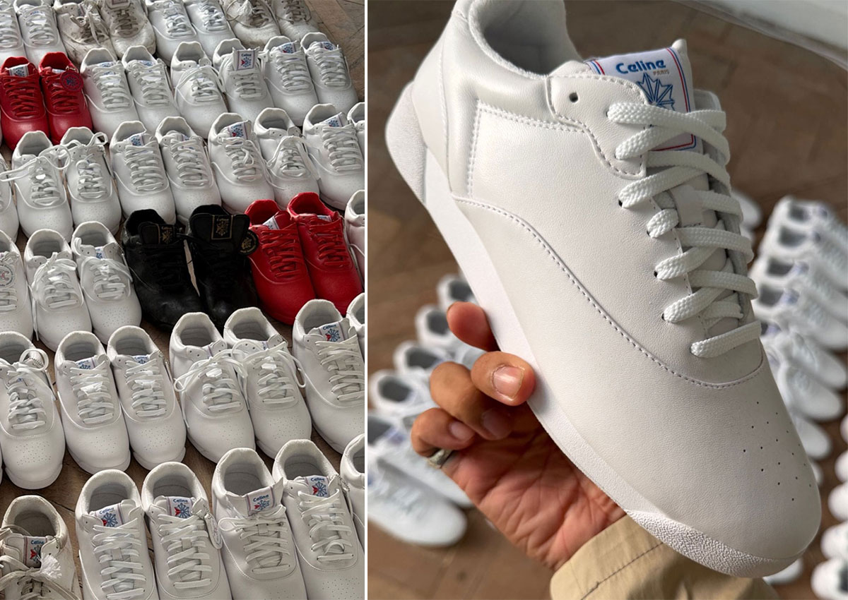 First Look at the CELINE x Reebok Freestyle Collection