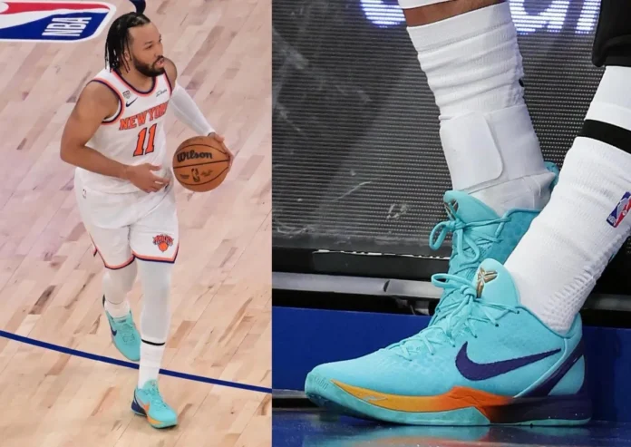 Jalen Brunson Debuts Nike Kobe 6 Protro “Finals” PE At MSG