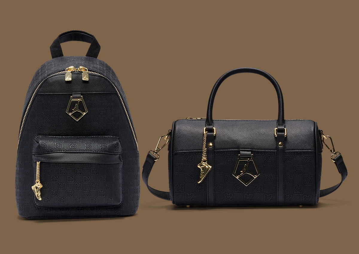 Jordan Brand Unveils Black And Gold Jam Core Monogram Bags