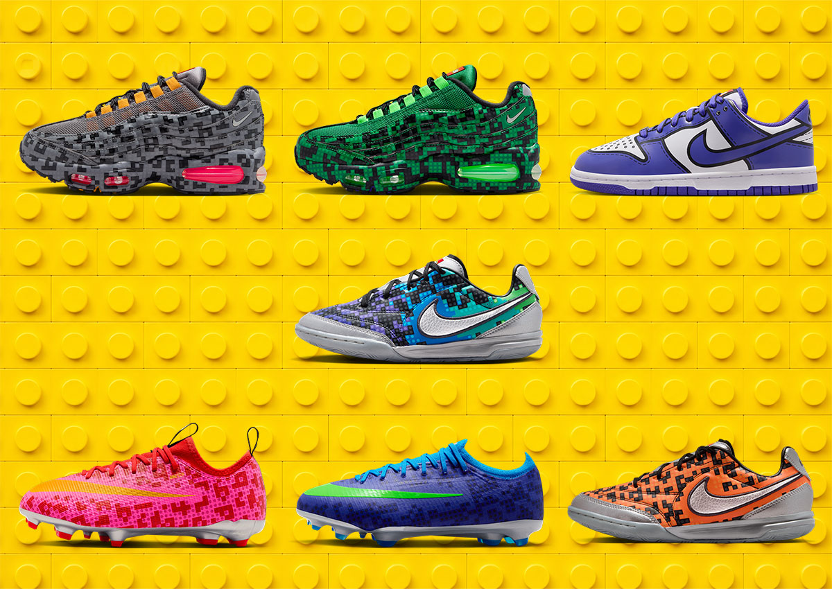 LEGO x Nike Collection Mixes Brick Camo With Nike Football Gear