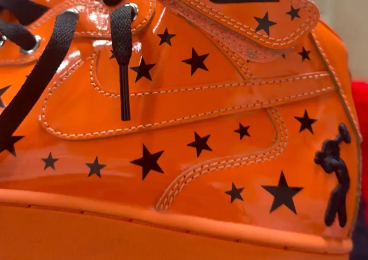 Lil Yachty’s Nike Air Force 1 Mid “Orange Stars” Sample Revealed