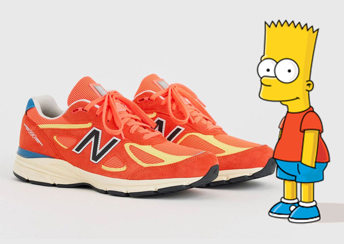 New Balance 990v4 Surfaces In A “Bart Simpson” Colorway