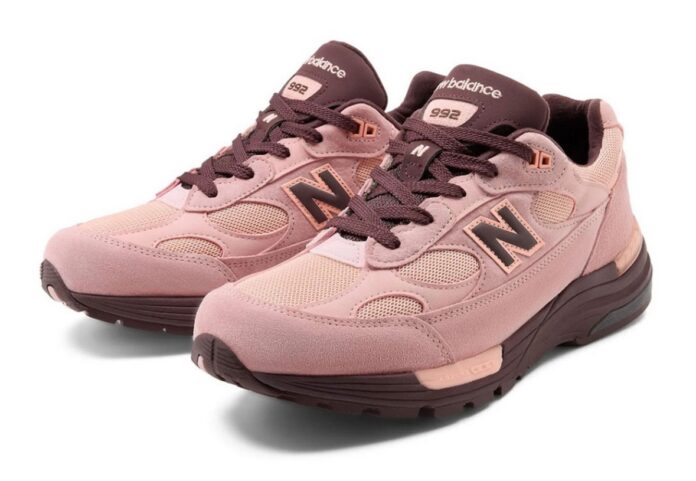 New Balance 992 “Pink Chalk” Releasing With Cherry Leather Contrast