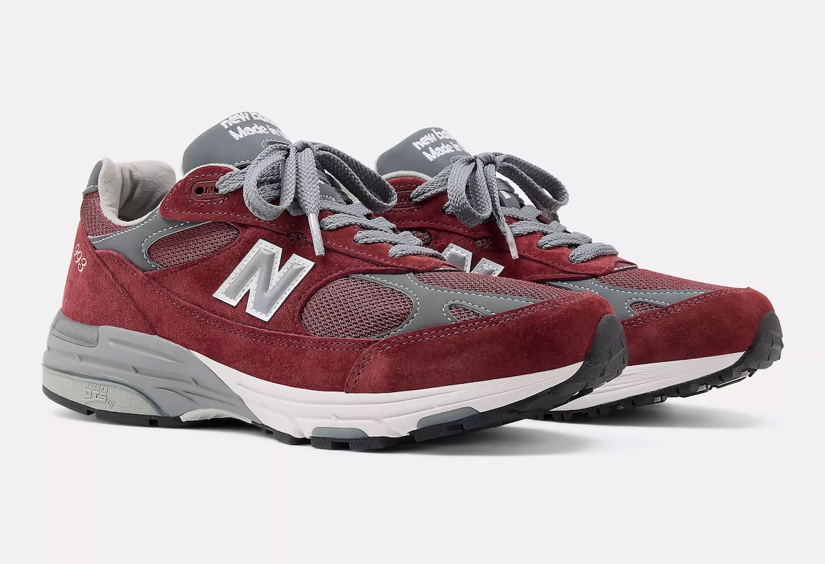 New Balance 993 “Burgundy” Pairs Deep Red Suede With Reflective Grey