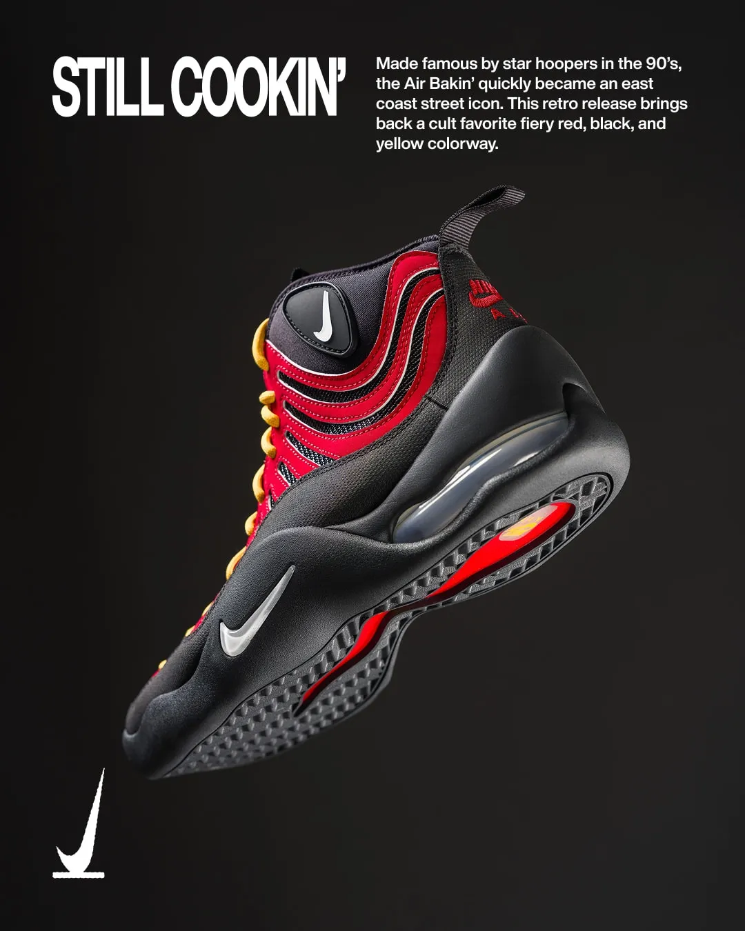Nike Air Bakin OG Varsity Red Drops September 2026 - detail view 2