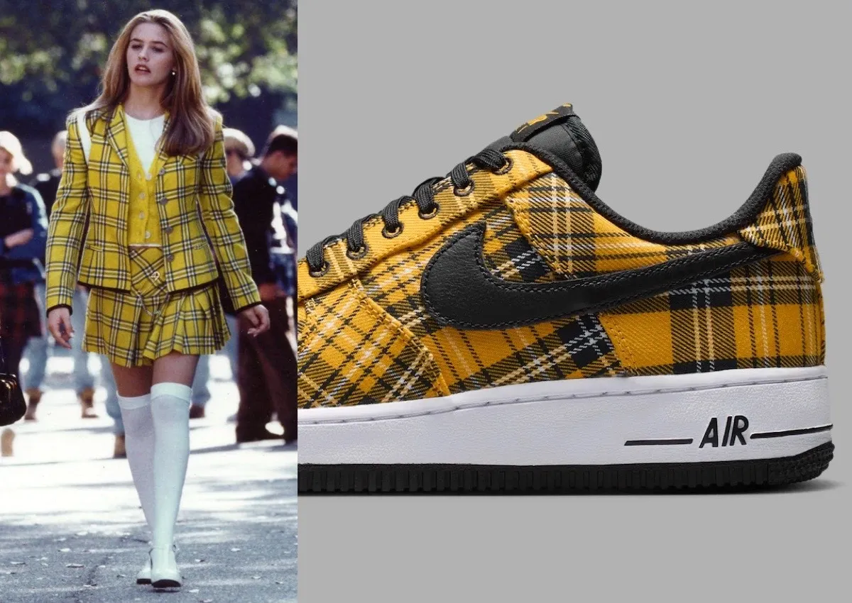 This Nike Air Force 1 Low Brings Cher Horowitz’s Yellow Plaid Look To Life