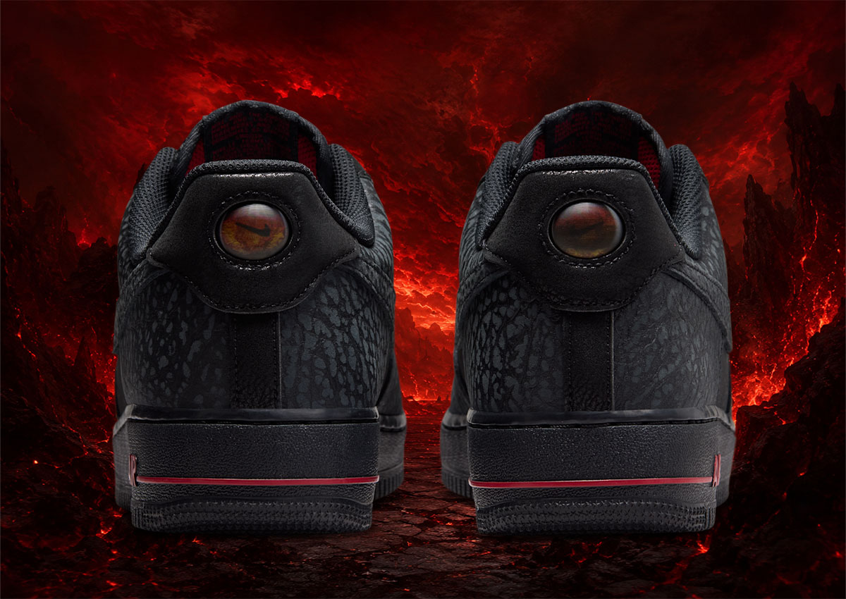 Nike Air Force 1 Low ’07 “Hellfire” Features Lenticular Heel Eyes