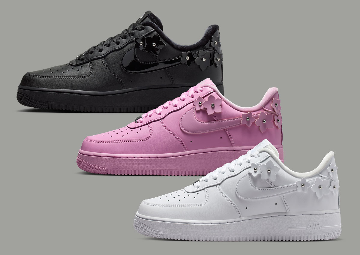 Nike Air Force 1 Low “Patent Flower Pack” Comes With Floral Details