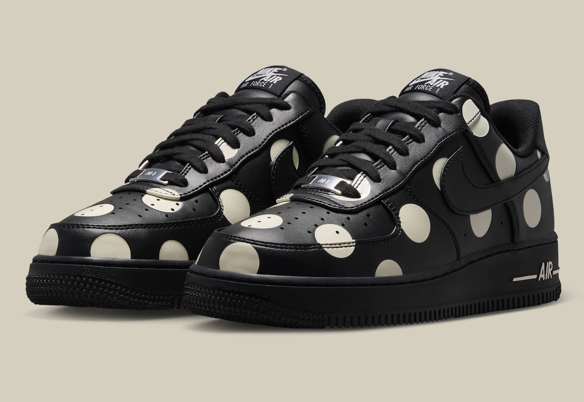 Nike Covers The All-Black Air Force 1 in Polka Dots