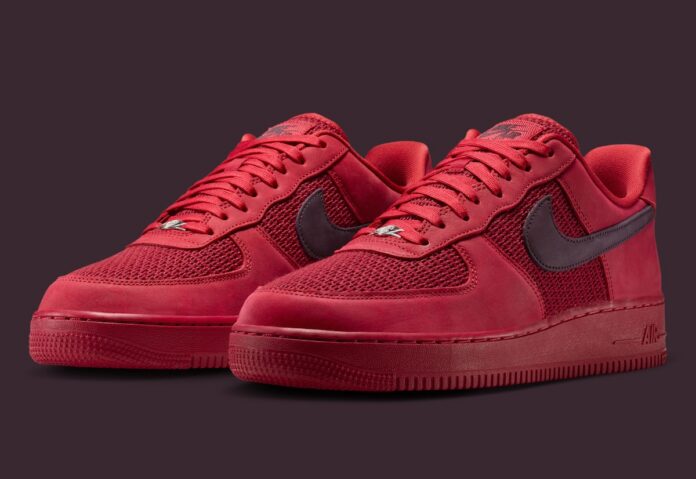 Nike Air Force 1 Low Woven Goes Bold in “Tough Red”