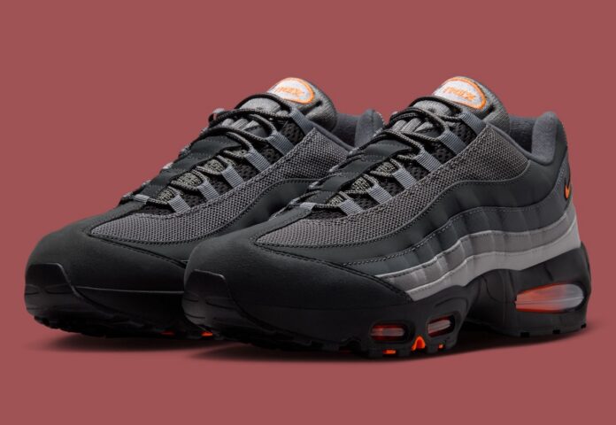 Nike Air Max 95 “Black/Total Orange” Adds Bold Contrast To A Stealthy Build
