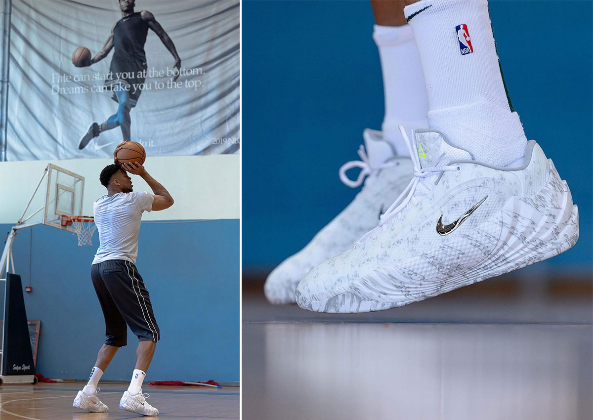 Giannis Antetokounmpo Debuts The Nike Giannis Freak 8 “Wolf Grey”
