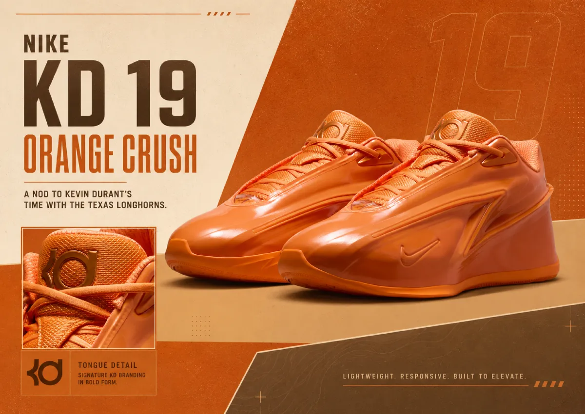 Nike KD 19 “Orange Crush” Releases June 2026