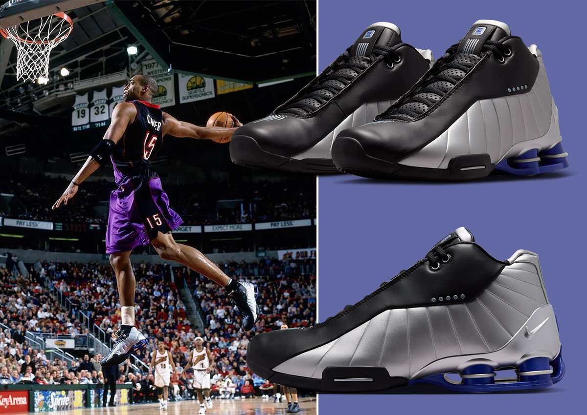 Vince Carter’s Nike Shox BB4 OG “Black/Lapis” Returns Fall 2026