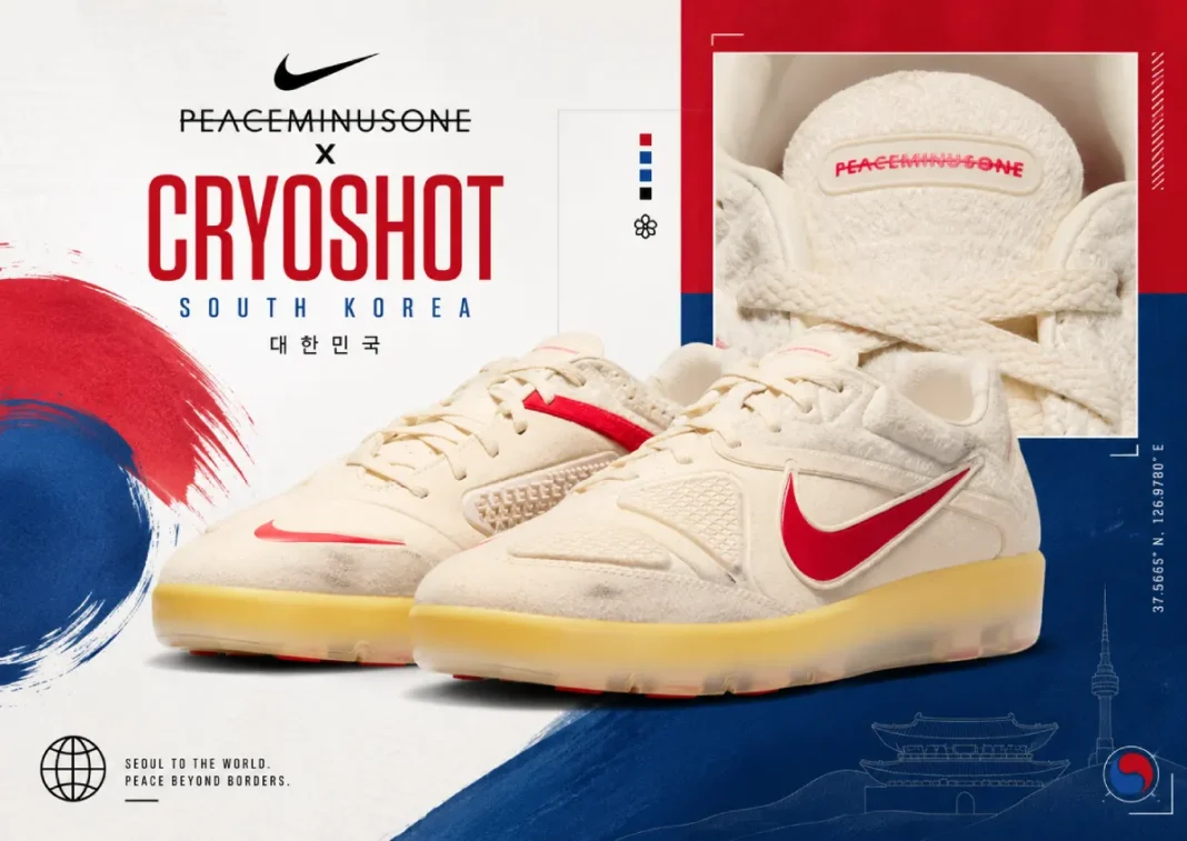 「颯人」PEACEMINUSONE PEACEMINUSONE Nike Cryoshot Release Date HQ1460-100