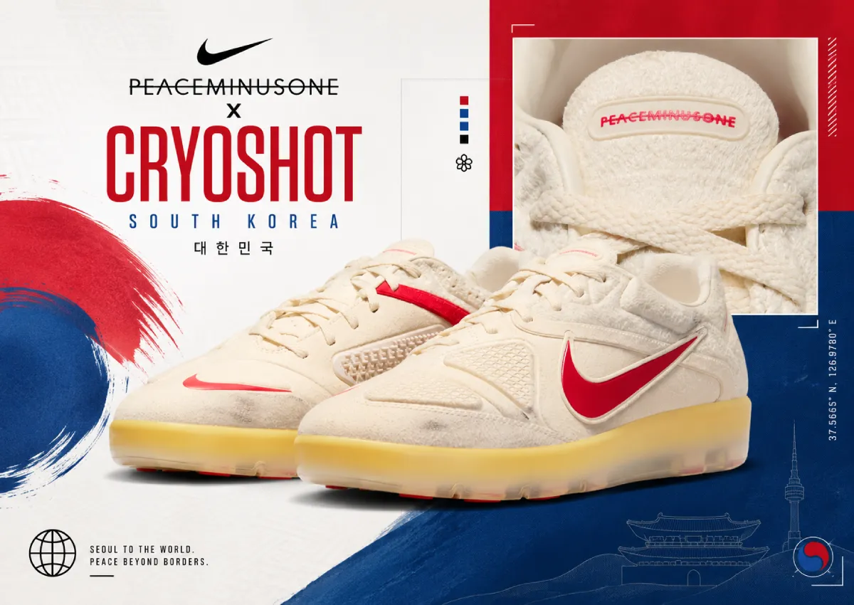 PEACEMINUSONE x Nike Cryoshot “South Korea” Releases June 16th