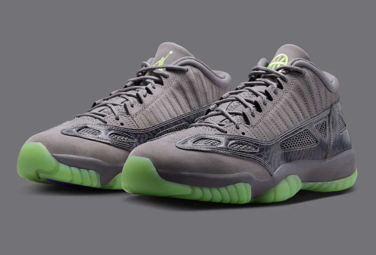 Official Photos of the Quai 54 x Air Jordan 11 Low IE “Gunsmoke”