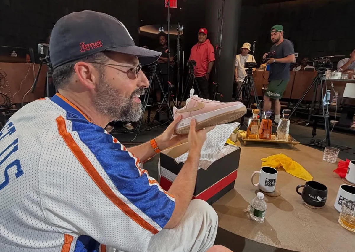 Ronnie Fieg Spotted With Possible Kith x Nike Air Force 1 “Reverse Linen”