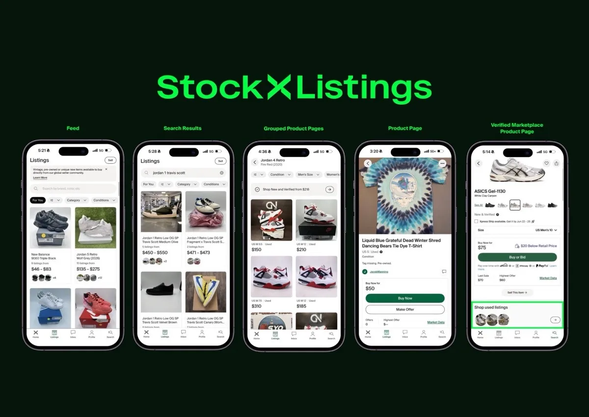StockX Now Lets Users Sell Used Sneakers