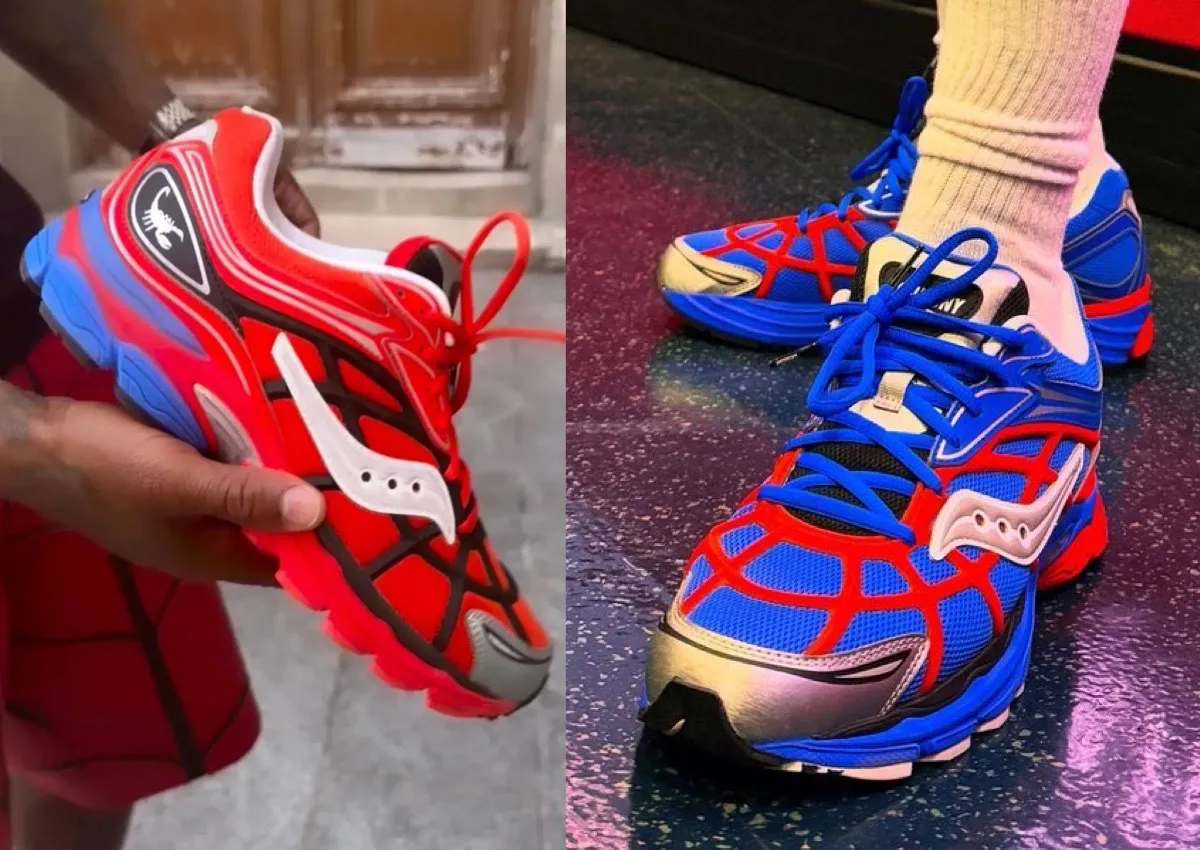 Westside Gunn Previews Saucony ProGrid Omni 9 Web “Spider-Man” in Red and Blue Colorways