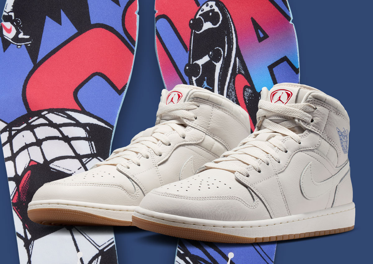 Air Jordan 1 Mid “Football” Releasing With Soccer-Inspired Details