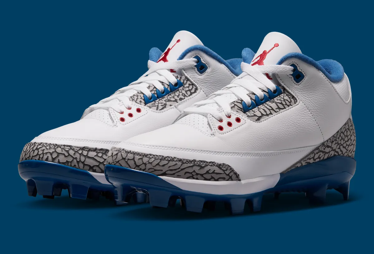 Air Jordan 3 MCS “True Blue” Baseball Cleats Releases July 14th