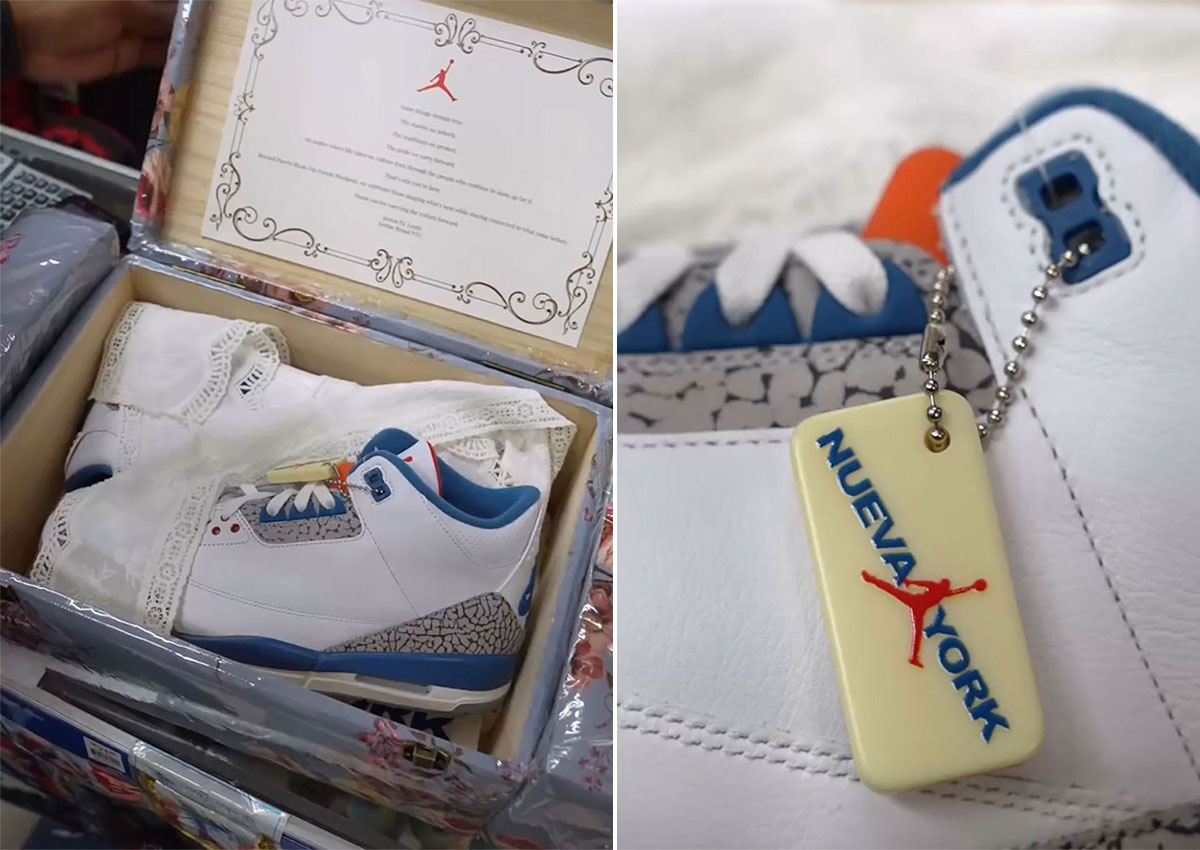 Air Jordan 3 “True Blue” Gets Puerto Rico-Inspired Packaging