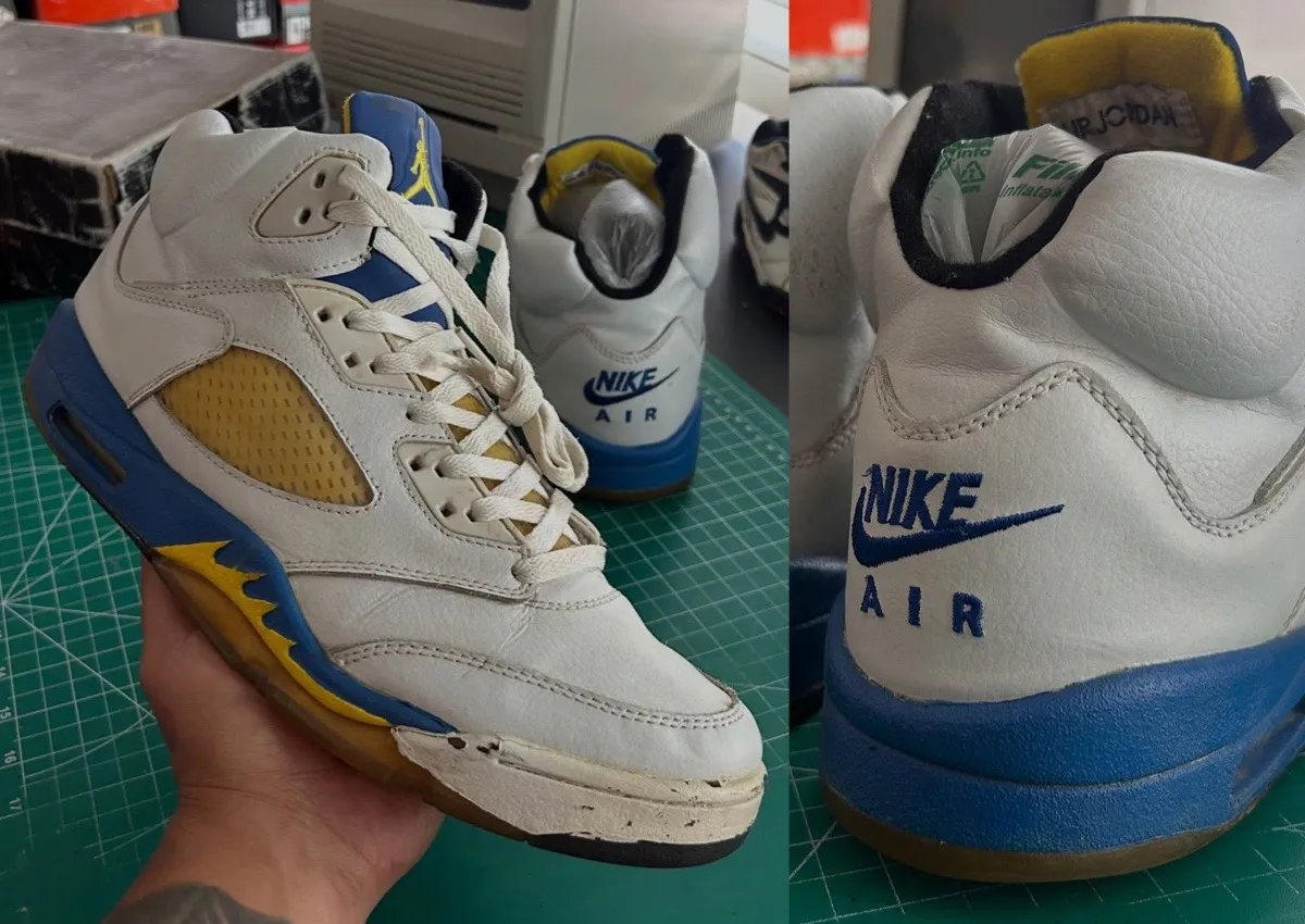 Air Jordan 5 “Laney” Sample Surfaces With Nike Air Heel Branding