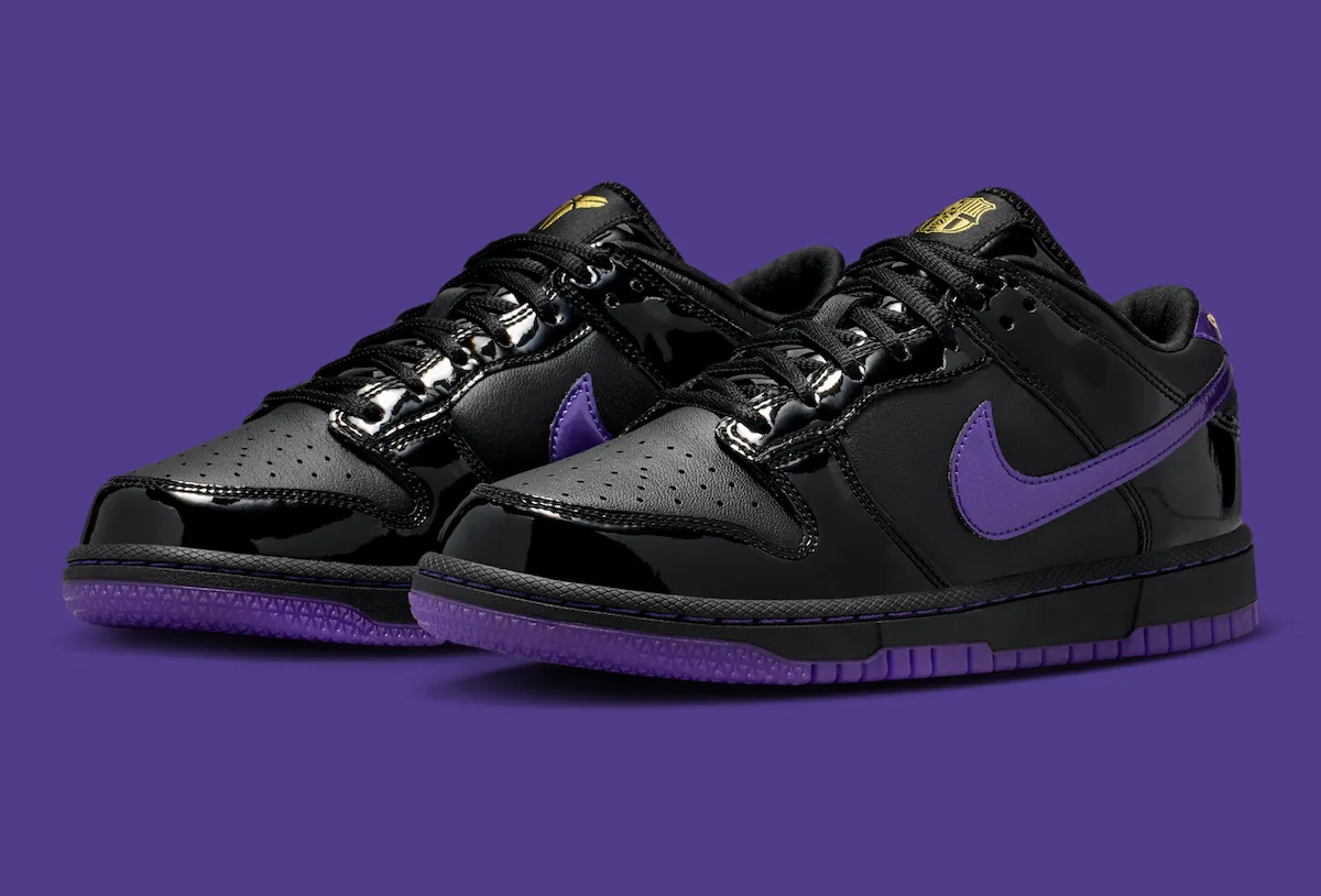 Official Photos of the FC Barcelona x Nike Kobe Dunk Low Protro “Black/Field Purple”