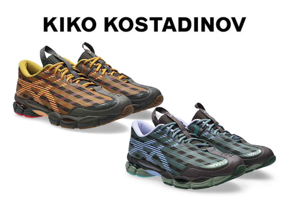 Kiko Kostadinov x ASICS US8-S Gel-SJ33 Releasing in “Black Coffee” and “Periwinkle Blue”