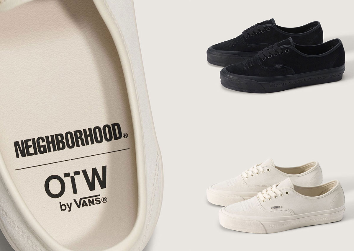 Vans Authentic 44 Gets A Minimal NEIGHBORHOOD Suede Pack