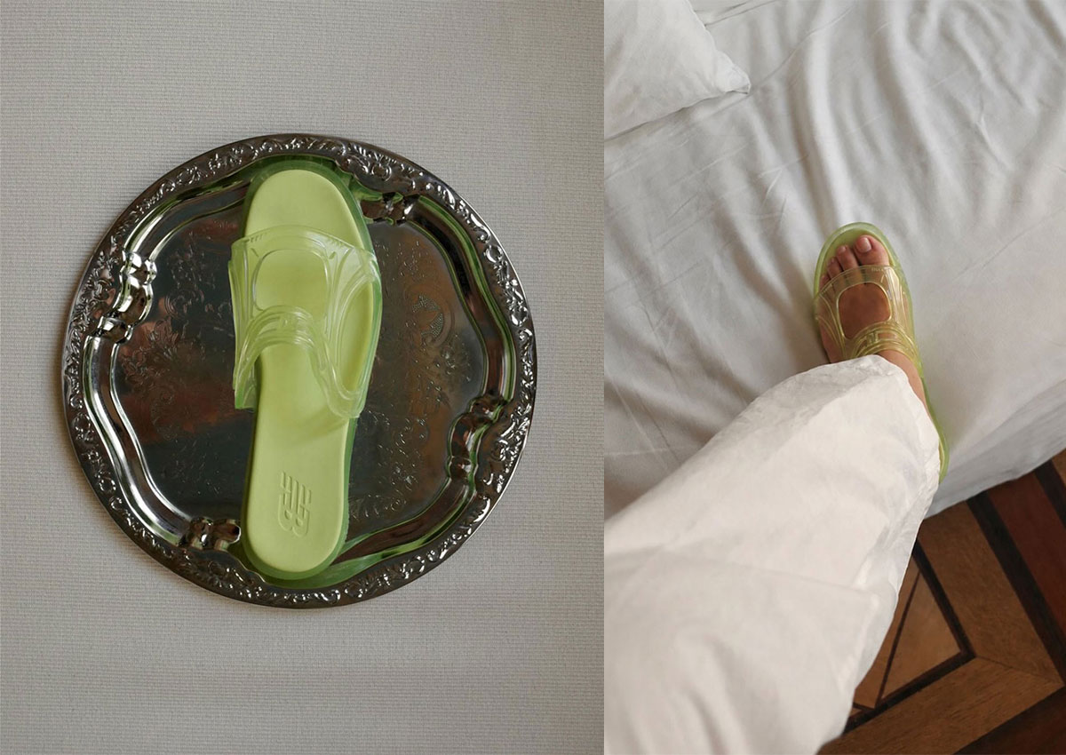 New Balance Jelly Sandal Surfaces in Lime Green