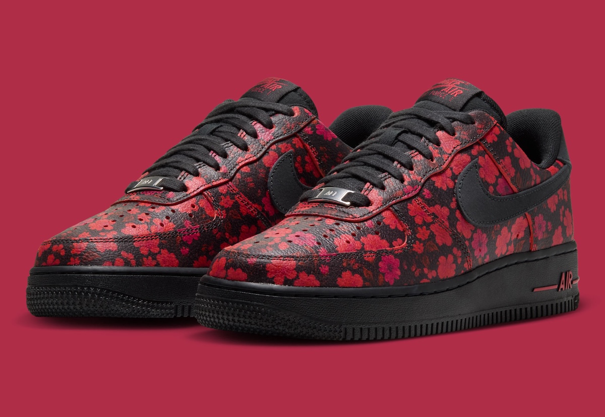 Nike Air Force 1 Low Covered in “Red Floral”