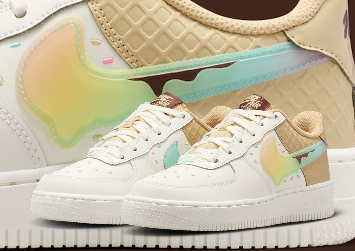 Nike Air Force 1 Low GS “Ice Cream” Serves Up Sprinkles
