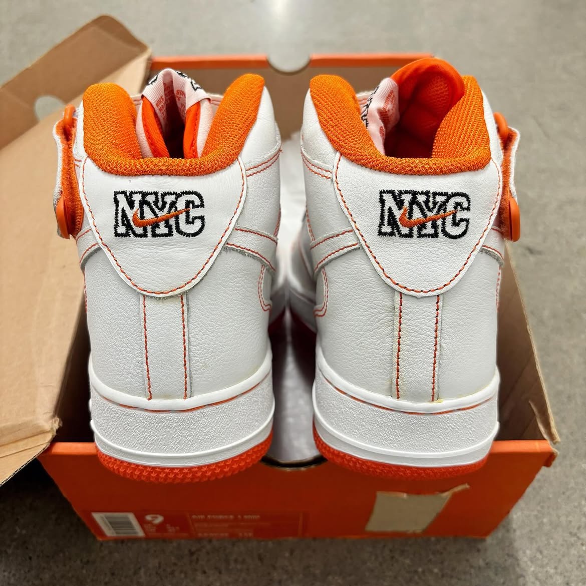 2002 Nike Air Force 1 Mid Rucker Park with NYC heel tabs