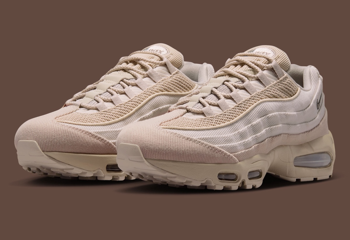 Nike Air Max 95 “Cream” Gets A Textured Canvas Makeover